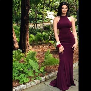 Faviana 7943 Long Prom Dress Plum